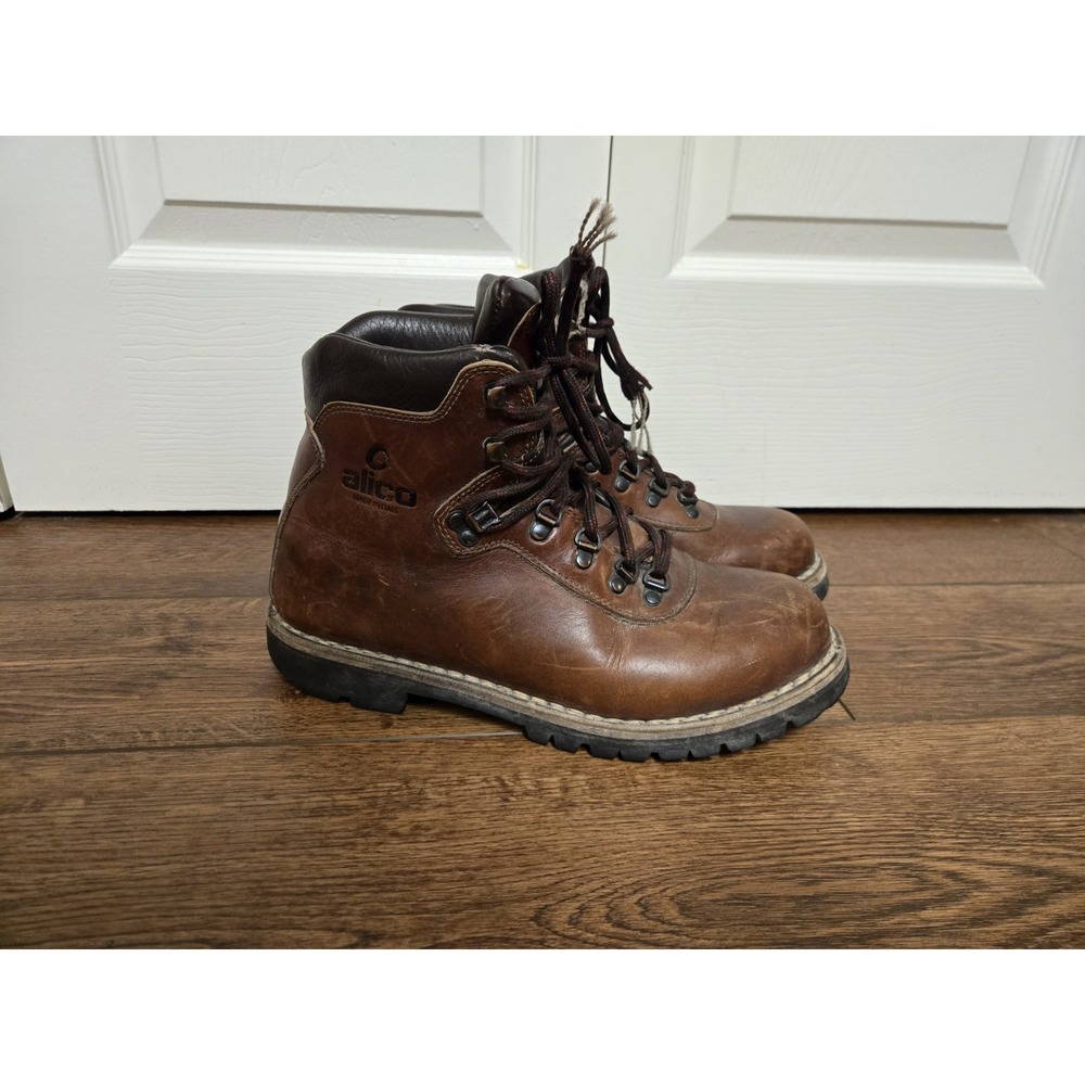 Alico Boots Italy Leather Mountaineering Hiking Sport Work Boots Mens Sz 8.5 M